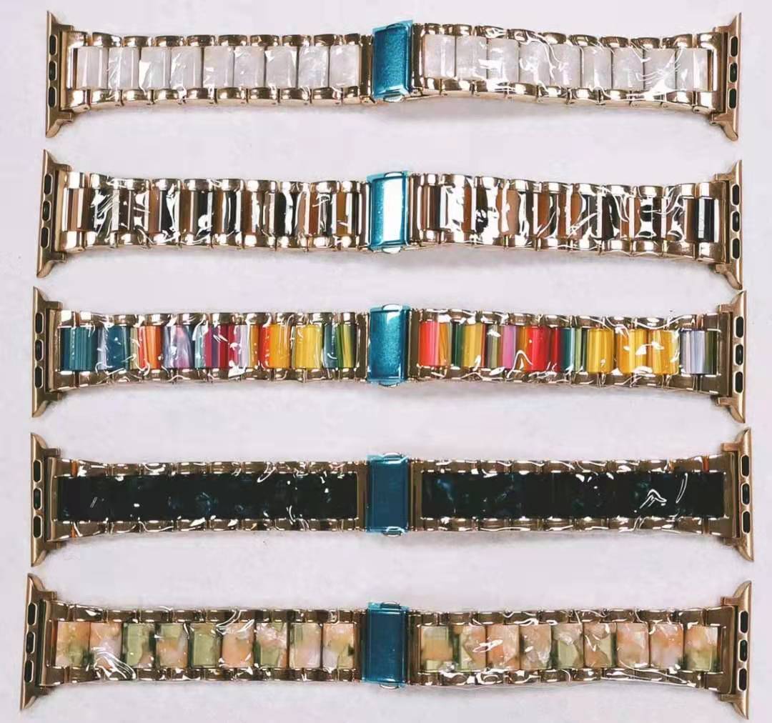 Color Resin Stainless Steel Metal Strap For Samsung Huawei 22Mm