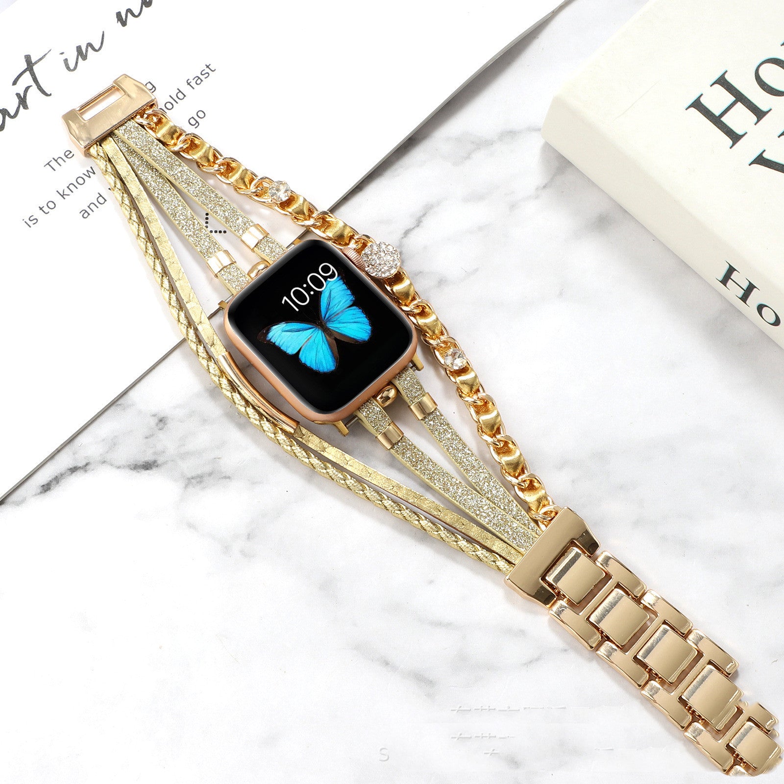 Life Tree Jewelry Leather Woven Watch Strap