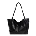 Soft Leather Shoulder Bag Large Capacity Commuter Totes Shopping Travel Bags For Women